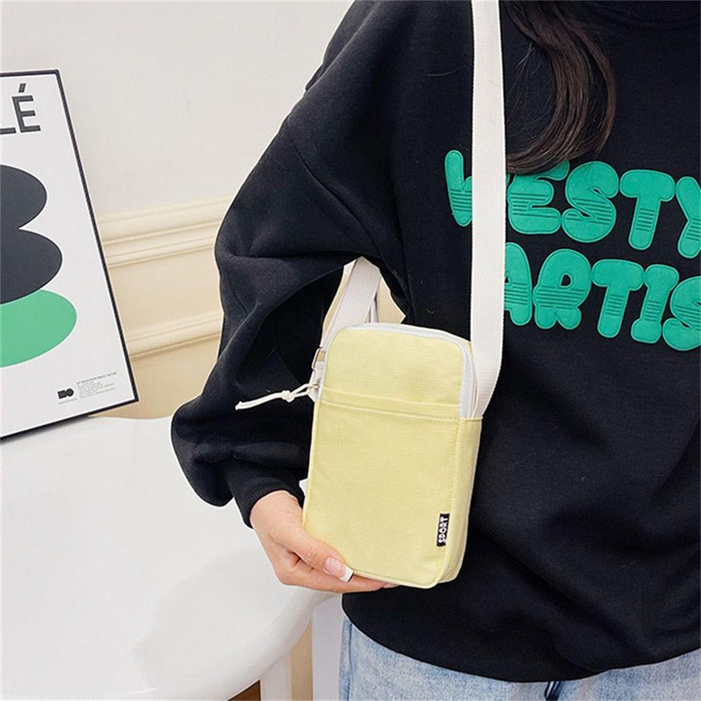 Leinwand Handy Geldbörse Umhängetasche Schultertasche Handy Geldbörse Umhängetasche Handy Tasche für Handy Aufbewahrung