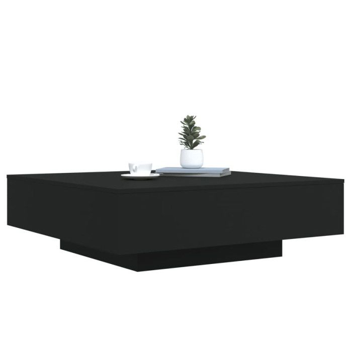 VidaXL Coffee Table Black 100x100x31 Cm Engineered Wood 836596
