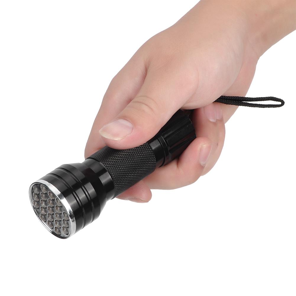 UV Ultra Violet 21 LED Flashlight Aluminum Alloy Scorpion Pets Mini Torch Light