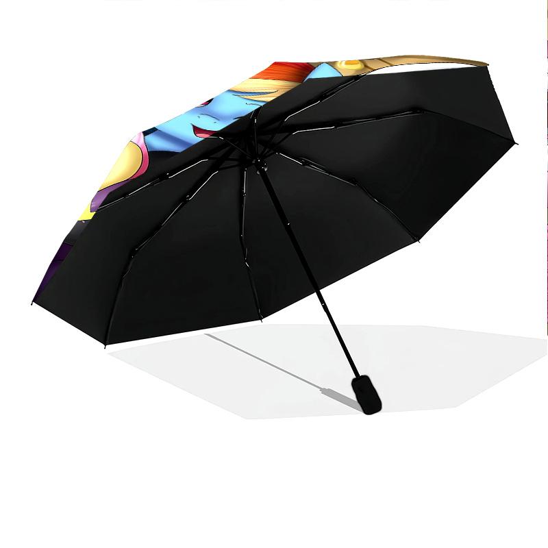 Twilight Floral Glass Wings Folding Umbrella 8 Paraphenoid Bones Umbrella Outdoor Travel Umbrella Travel