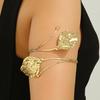 European and American jewelry creative bohemian bracelet exaggerated metal butterfly leaf hollow arm ring leaf arm bracelet