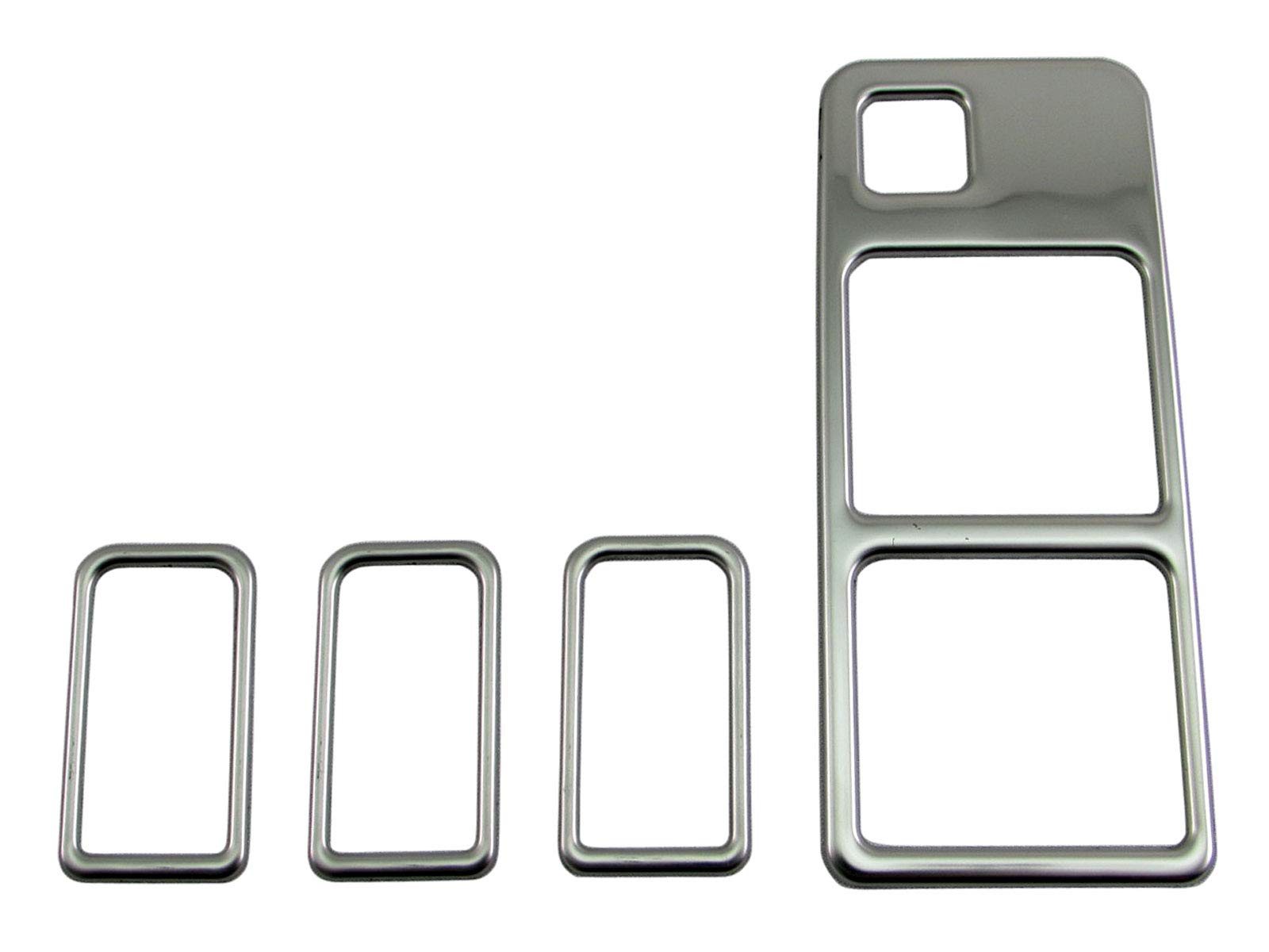 

BRIGHTZ Delica D:5 CV1W Super Mirror Stainless Steel Plated Window Switch Cover 4PC [WIN-SWI-013] CV1 CV D5 Diesel 37515