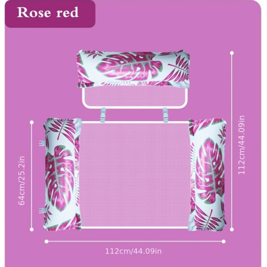 Inflatable Pool Float Hammock for Adults,Multi-Purpose PVC Water Float Bed Lounge Chair,Detachable 3-Row,Inflator Not Included