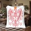 Poland Print Flannel Blanket Soft Warm Sofa Bed Throw Blanket For Home Office Bedroom