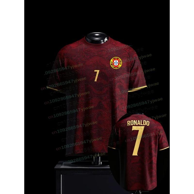 2026 Special Edition Ronaldo No.7 Football Jersey Women Men Sportwear Harajuku Summer Portugal Flag Print Men's Soccer Tshirt