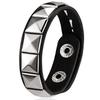 Punk Pu Leather Bracelet Gothic Rock Unique Rivet Stud Wide Cuff Unisex Bangle  Wristband Adjustable Party Jewelry