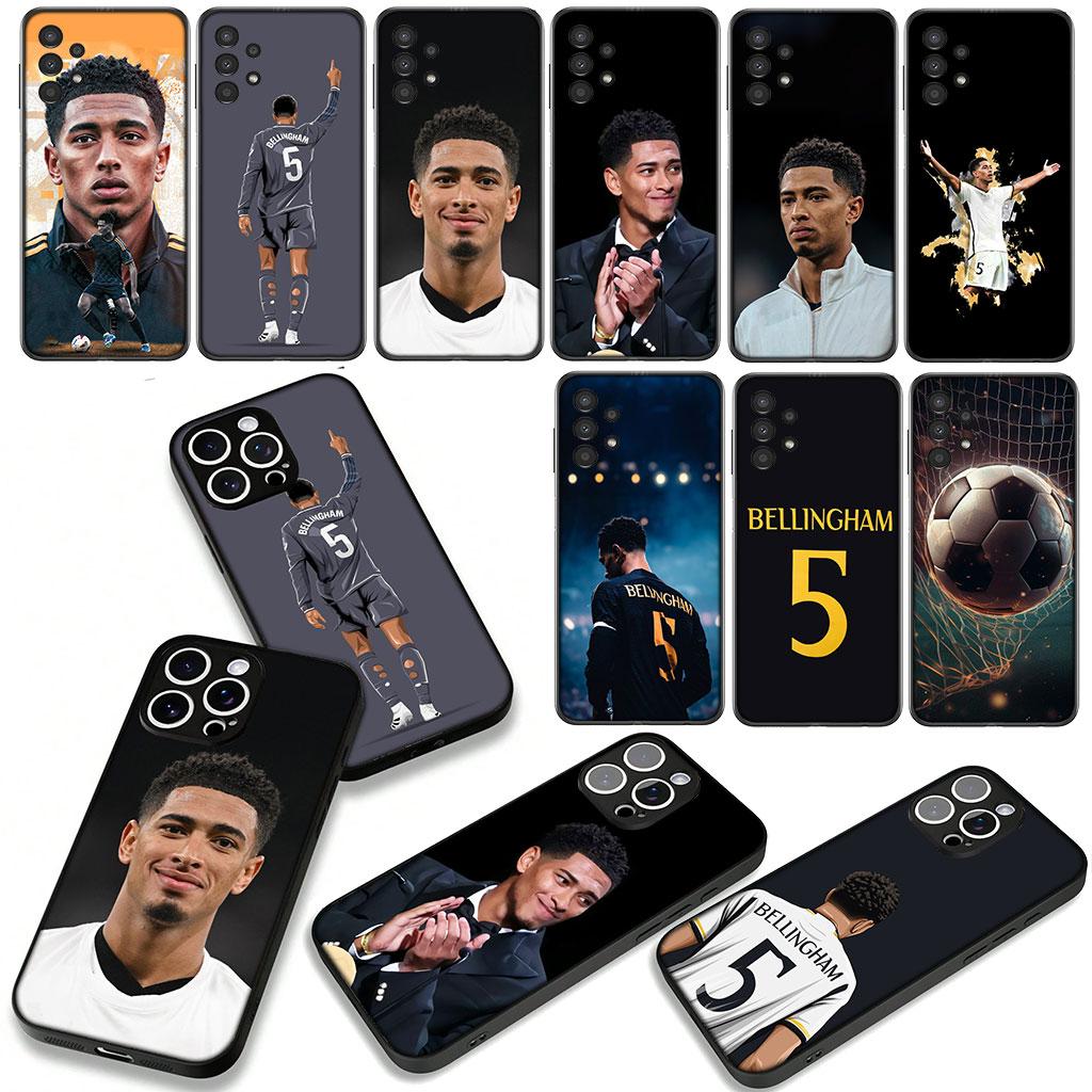 King No 5 Football B-Bellinghams No5 for Samsung Galaxy A36 A17 A26 A07 A35 A54 A53 A13 A33 A34 S8 S9 S20 S21 FE S10 Plus Case