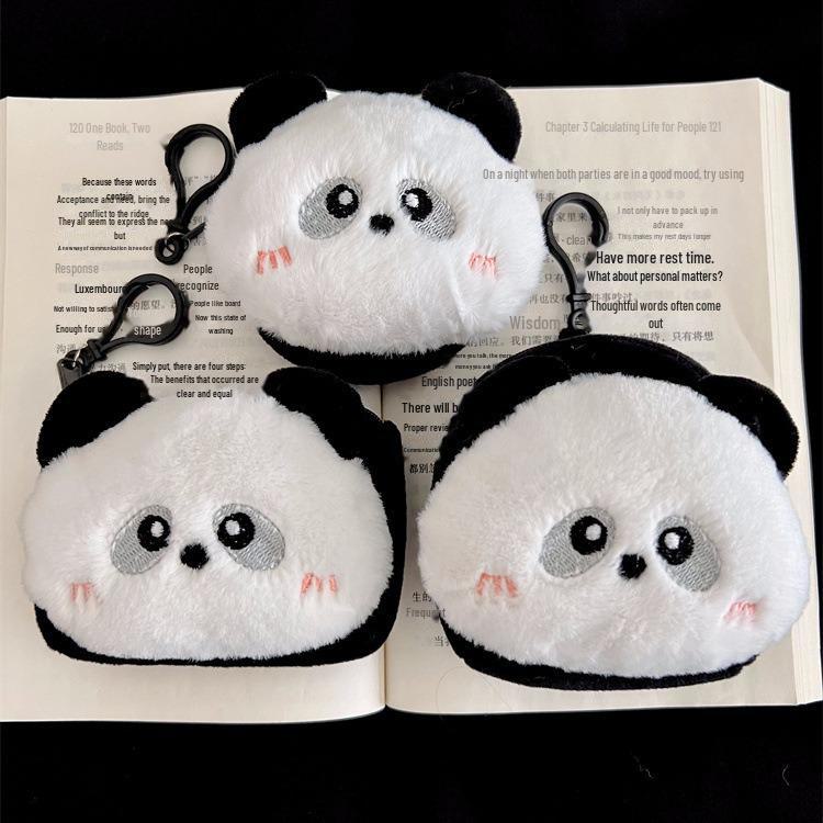 Giant Panda Plush Coin Purse and Bluetooth Headset Bag