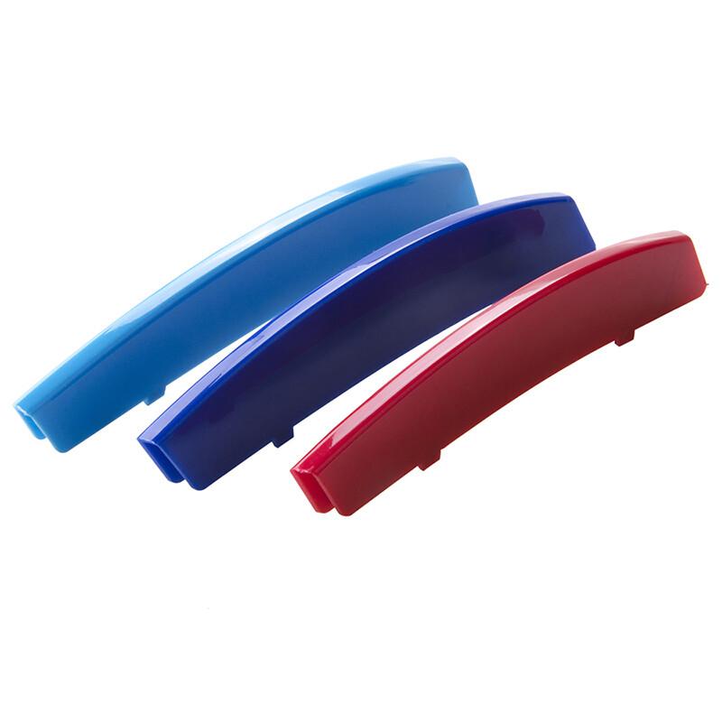 11 Slats Front Grille Cover Strips Clip Trim For BMW 5 Series E60 E61 2004-2010