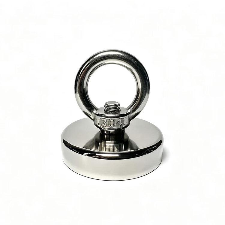 Heavy-Duty Underwater Salvage Magnet with Lifting Eye & Anti-Collision Suction Cup