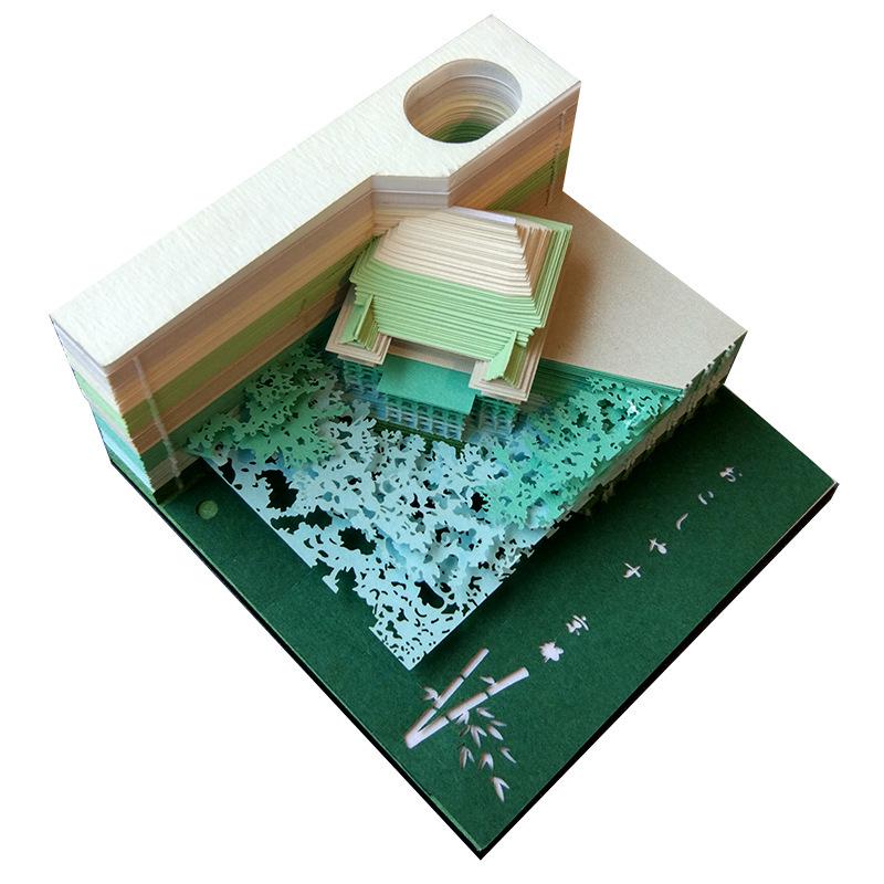 3D Stereoscopic Sticky Note Sculpture 2026 Calendar: Creative Tear-off Convenience Pad and Desktop Ornament