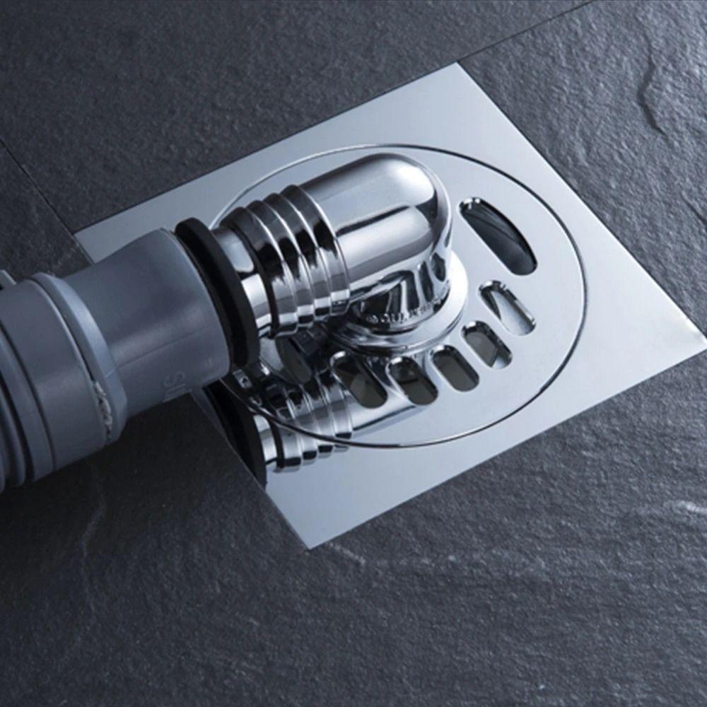 Stainless Steel Floor Drain Cover Odor Prevention Pipe Connector Drainer Sewer Pipe Joint  Bathroom
