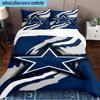 Dallas Cowboys  3PCS Bedding Set 2D Printing (Includes 1 Duvet Cover + 2 Pillowcases Coreless), Bedroom decor,Fan gift