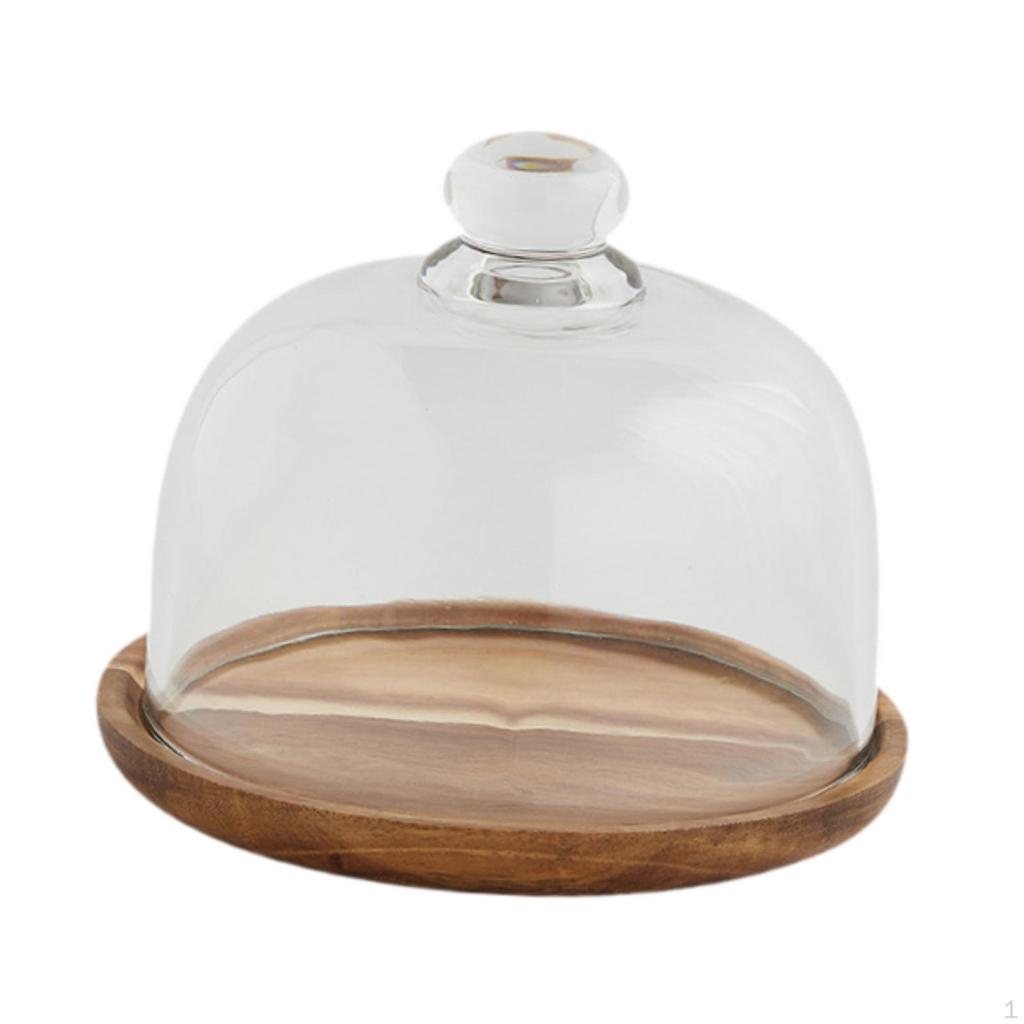 Stojan na dort s kupolovým podnosem na servírování dezertů k narozeninám