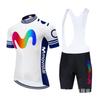 Men's Women's Tour De Cycling Suit With Strap Short-sleeved Team Edition Bicycle Outdoor Sports