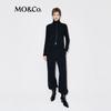 MO&Co. High-Waisted Thermal Straight-Leg Trousers