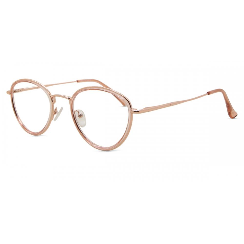 Full Rim Oval Pink Rose Gold Smartbuy Collection Filom Mtr 93d Fashion Unisex Eyeglasses