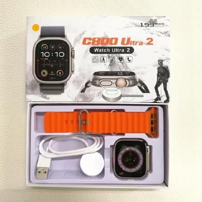 C800 ULTRA 2 Chytré hodinky Bluetooth Volání Siri Počasí Bezdrátové nabíjení Krevní tlak Kyslík Fitness chytré hodinky VS T800 Ultra