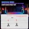 Dynamic Flowing Car Trunk Light Strip for SUV 400cm Flexible Multi-Color RGB Neon Atmosphere Light 12V App Control Ambient Lamp
