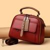 Luxury Retro Style Women Handbags Solid Color PU Leather Messenger Bag Fashion Leisure Travel Shoulder Crossbody Bags Girls Tote