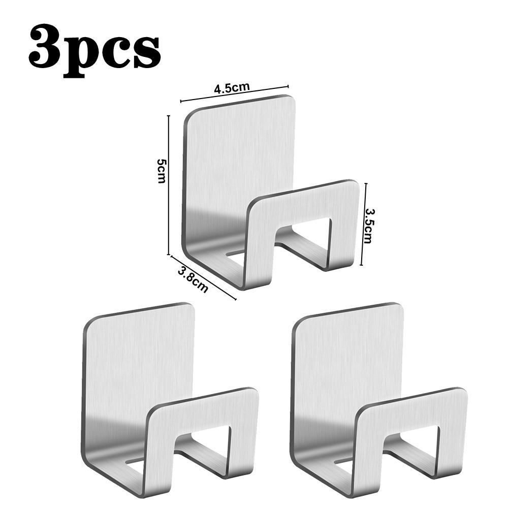 Kitchen Stainless Steel Sponges Racks Self Adhesive Sink Sponges Drain Drying Rack Hook Storage Holders Kitchen Sink Accessories