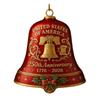Campana Anniversario 250° Anniversario USA Resistente all'Usura Campana Commemorativa 3D Ornamento Campana Anniversario per Decorazioni dell'Albero di Natale