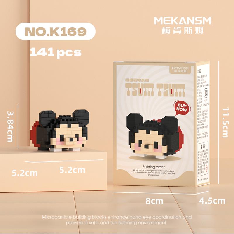 Disney Sanrio Mini Building Blocks Anime Figure Diamond Bricks Mickey Minnie Donald Duck Hello Kitty DIY Toys Festival Gifts