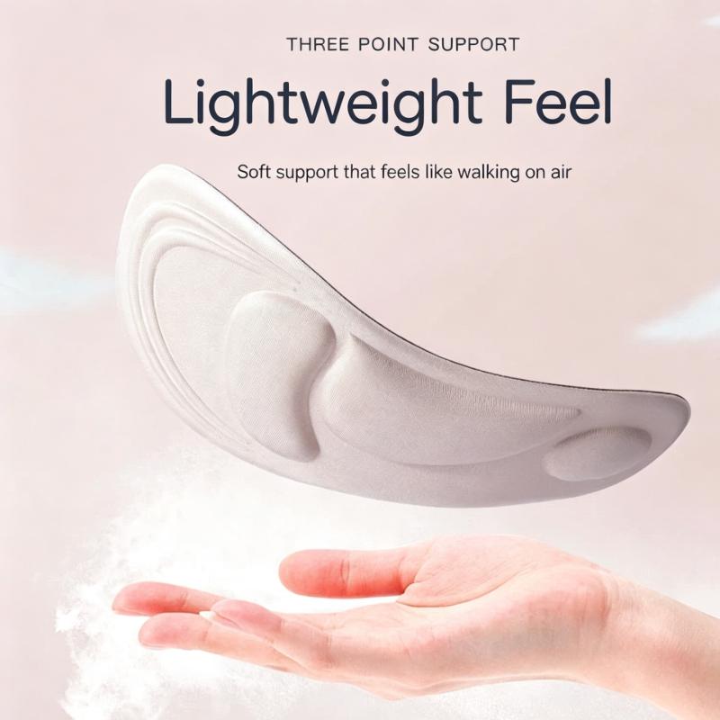 4D Memory Foam Orthopedic Insoles Foot Care Arch Support Pads for Women Men Flat Feet Daily Walking Standing Jobs