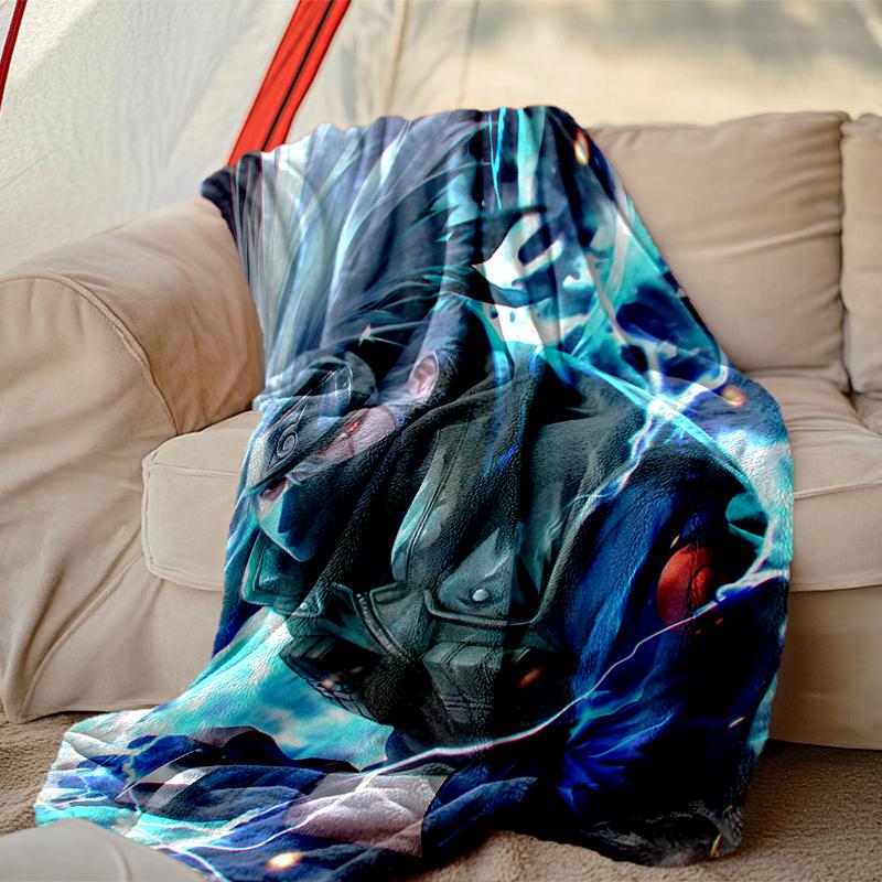1pc Cozy Print Blanket, naruto Blanket Appropriate for Home Picnic and Travel Adventures