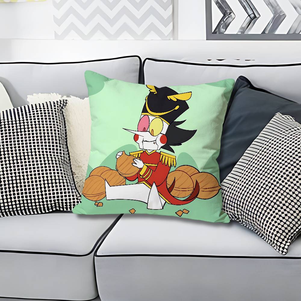 DDeltarune Game Spamton Anime Celebrity Merchandise AllMatch Printed Pillow Case Sofa Car Office Room Decoration Protector