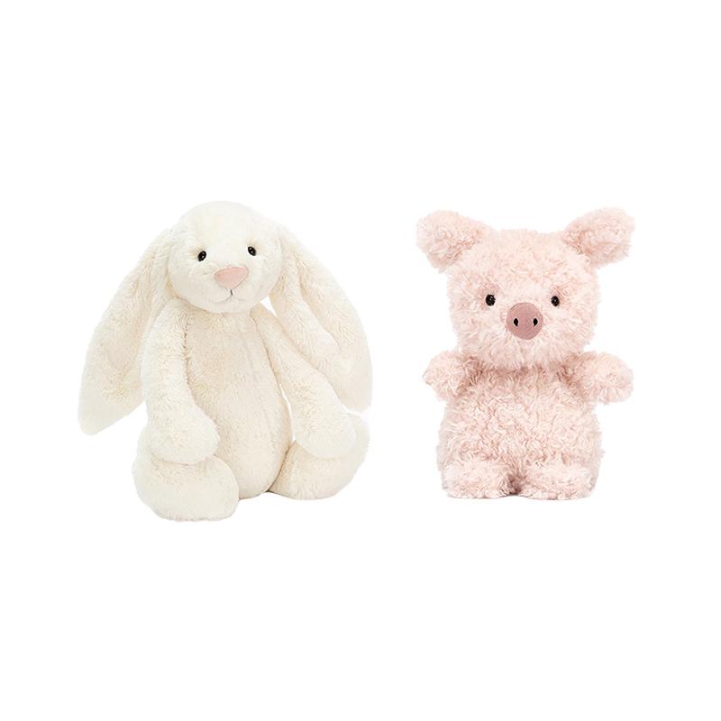 

JELLYCAT Shy Collection Creative Rabbit Piggy Dolls Plush Doll 31cm/18cm Height 31cm+18cm( Box Not Included )