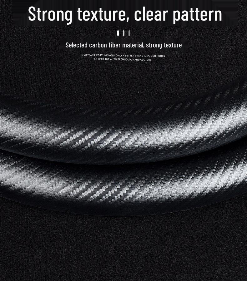 Steering Wheel Cover for BYD Models: Song Plus, Han, Yuan, Tang, Qin, Dolphin, F3 - Suede Interior Handle