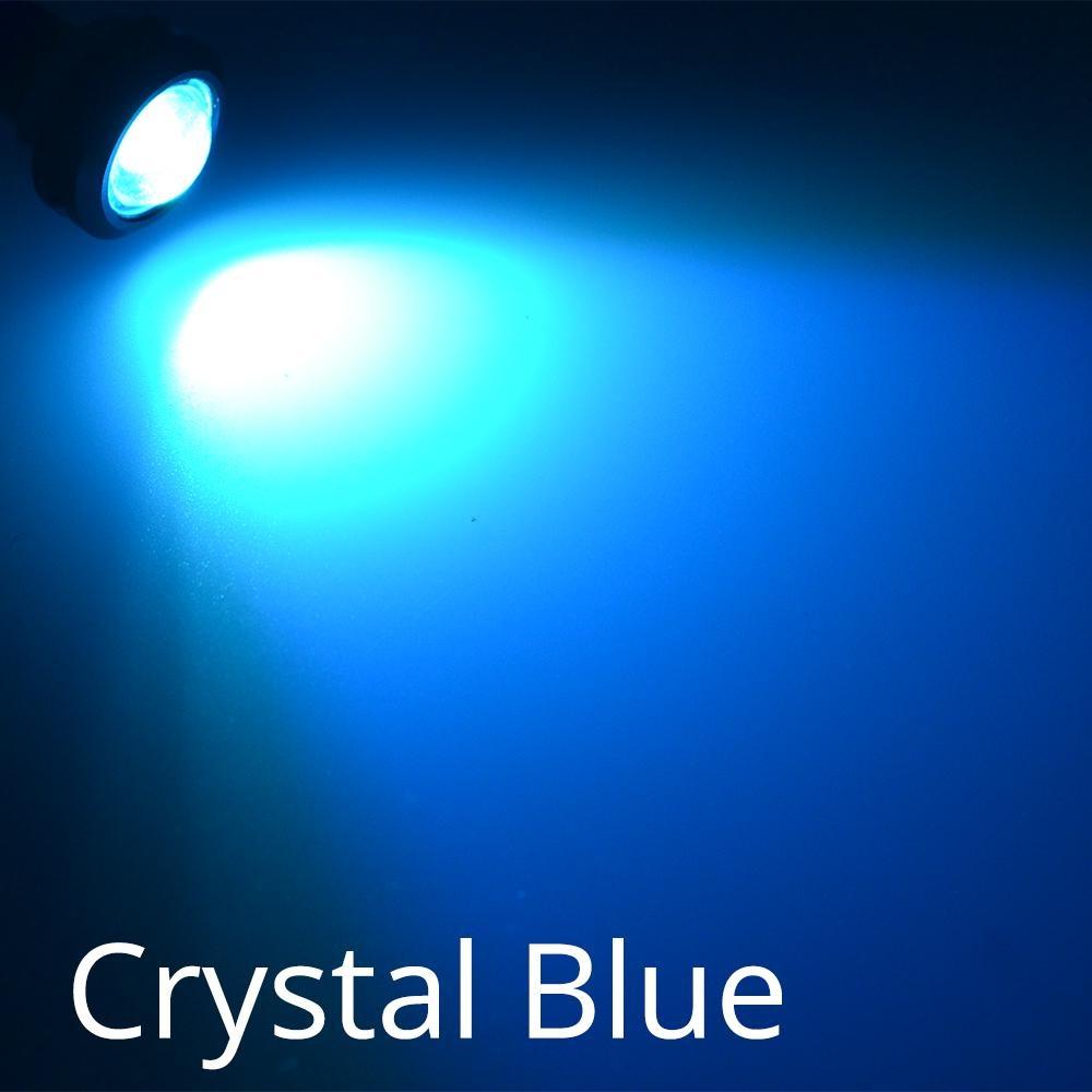 2 stk Ny 18MM bil Eagle Eye Silver Shell DRL Led Kjørelys LED 12V Backup Rygge parkeringssignal Biler Lampe