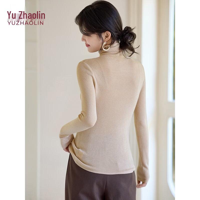 YUZHAOLIN Women's High-Neck Wool Blend Sweater
