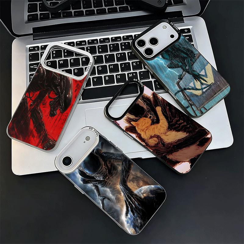 Cool A-Alien X-Xenomorph Shockproof Phone Case for iPhone 17 Air 16 16E 15 Pro Max 14 Plus 13 Mini 12 Back Cover Anti Fall Funda