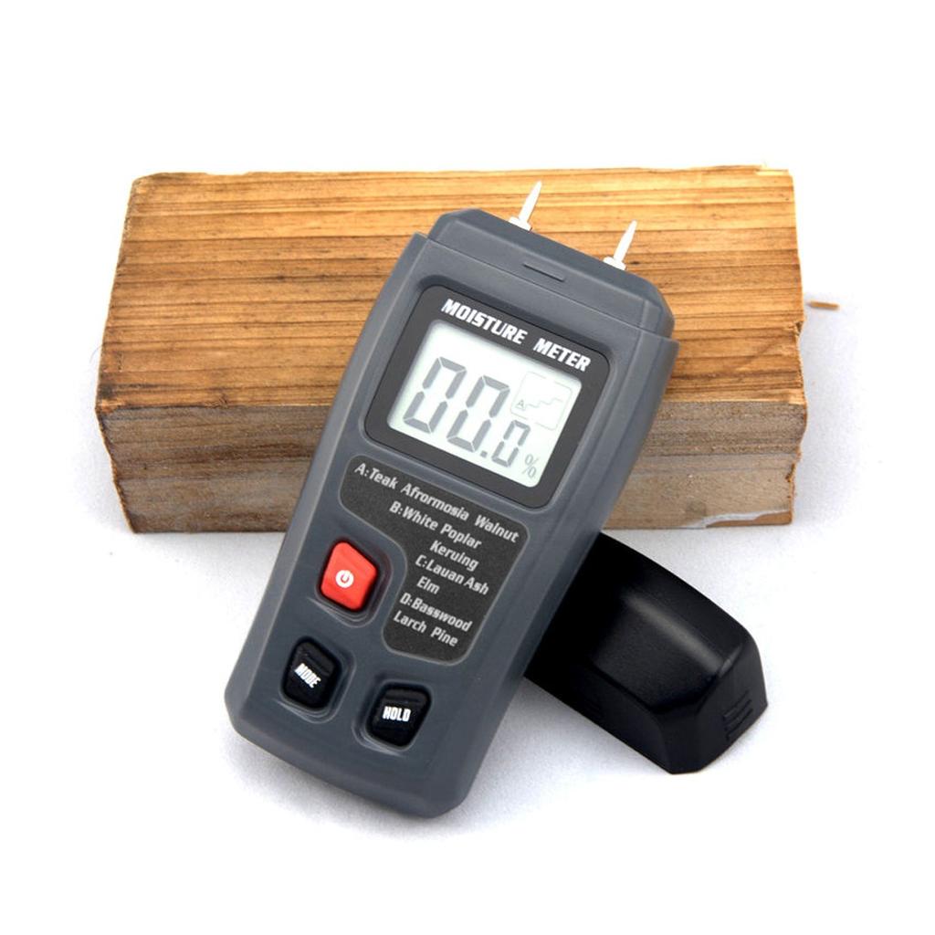 Digital Wood Moisture Meter Wood Humidity Tester Hygrometer Timber Damp Detector Large LCD Display