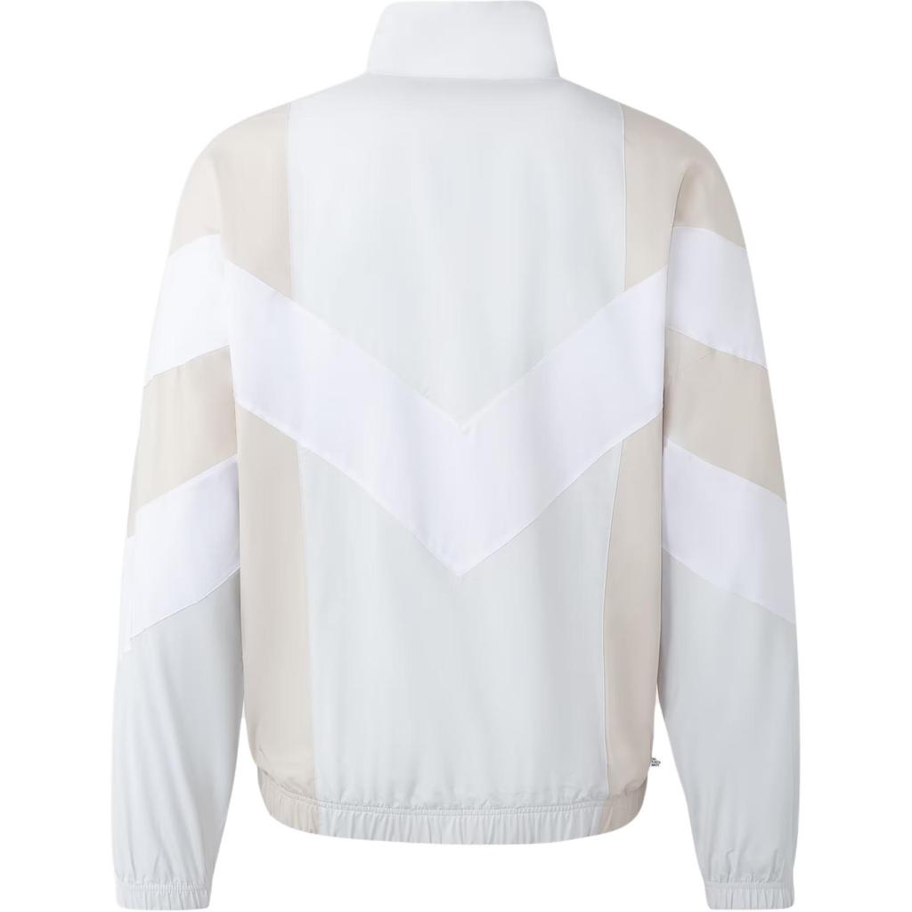 Adidas Originals Rekive Woven Track Jacket Clover Print Contrast Men Outerwear Crystal-White HR8590