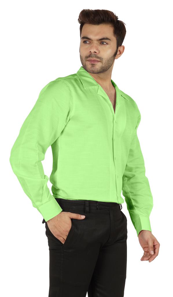 BestMan Solide Langarm-Baumwollhemden für Herren, formelle Button-Down-Shirts, reguläre Passform