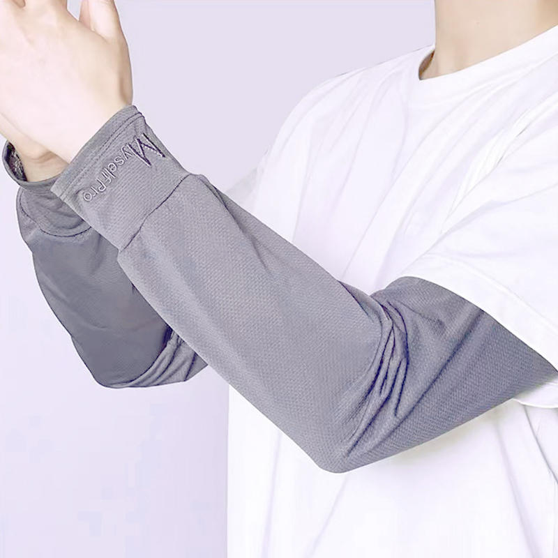 Men's Loose Ice Silk Sleeves Cooling Arm Cover - Breathable Quick Drying Outdoor Sports UV Protection Sleeves