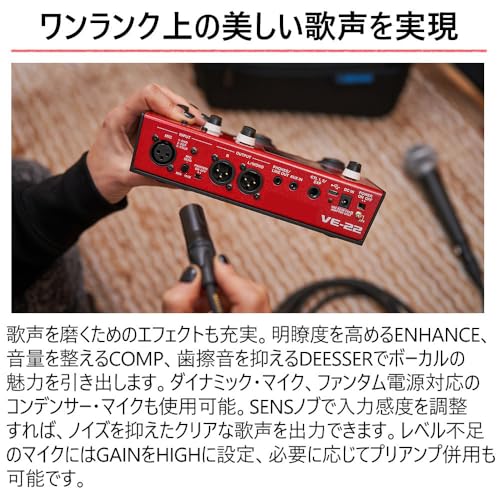 Boss Vocal Effector VE-22 with Carrying Bag CB-VE22 Set