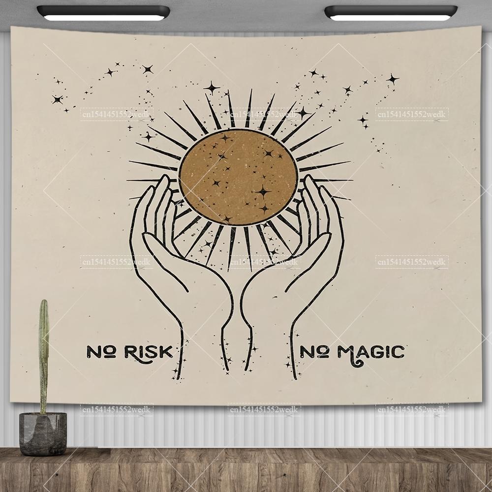 Tiger Tapestry Animals Cat Tarot Tapestry Wall Hanging Aesthetic Bedroom Decor Polyester Tapestries Large Background Cloths