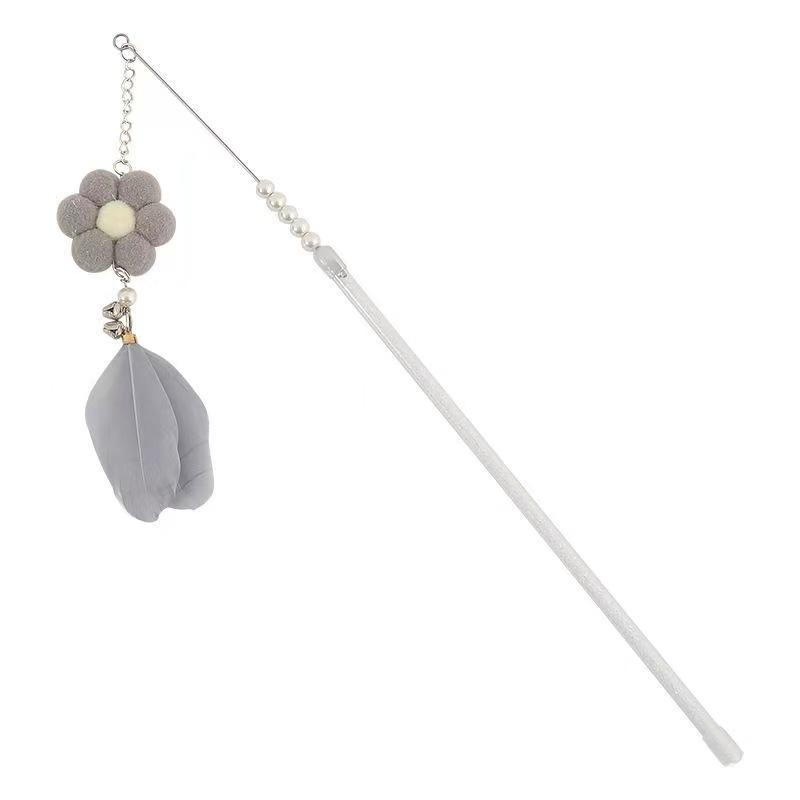 Feenkatzenspielzeug, Langlebige Federglocke, Langer Stab, Katzenspielzeug, Selbstunterhaltendes und Langweiliges Magisches Werkzeug für Katzen