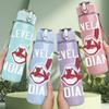 1PC Red Indian Tribe Vintage Text Print 750ml Portable Sports Water Bottle Leakproof Travel Gym Drink Cup