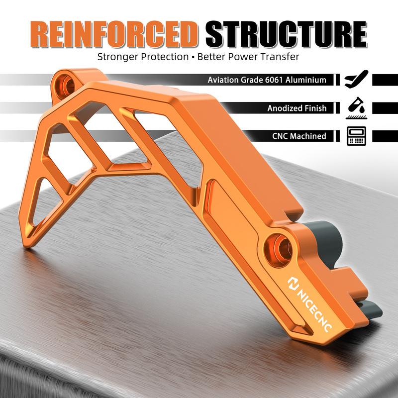 NICECNC Motorcycle Engine Case Saver Sprocket Chain Guard Cover for KTM 690 SMCR 690 Enduro R 690 SMC R 2009-2023 2024 2025