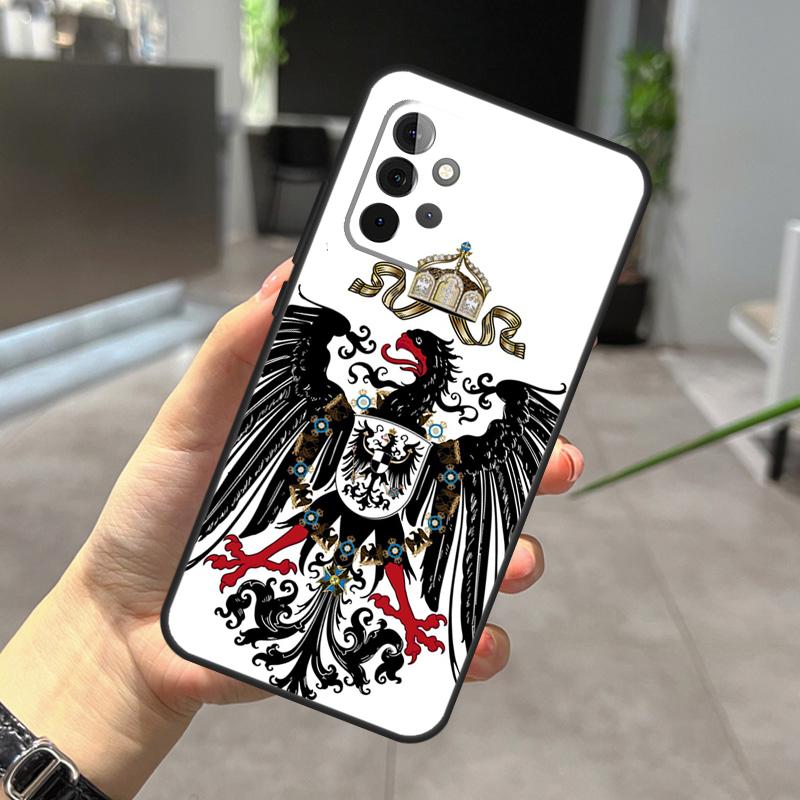 Germany Flag Emblem Case For Samsung Galaxy A12 A32 A52 A05 A36 A56 A26 A16 A53 A33 A13 A55 A35 A15 A14 A34 A54
