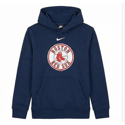Nike × MLB Kapuzenpullover Boston Red Sox Mode Einfach Sport Bequem Pullover Langarm Kinder Kapuzenpullover 3Z3B3SBHC-BOS