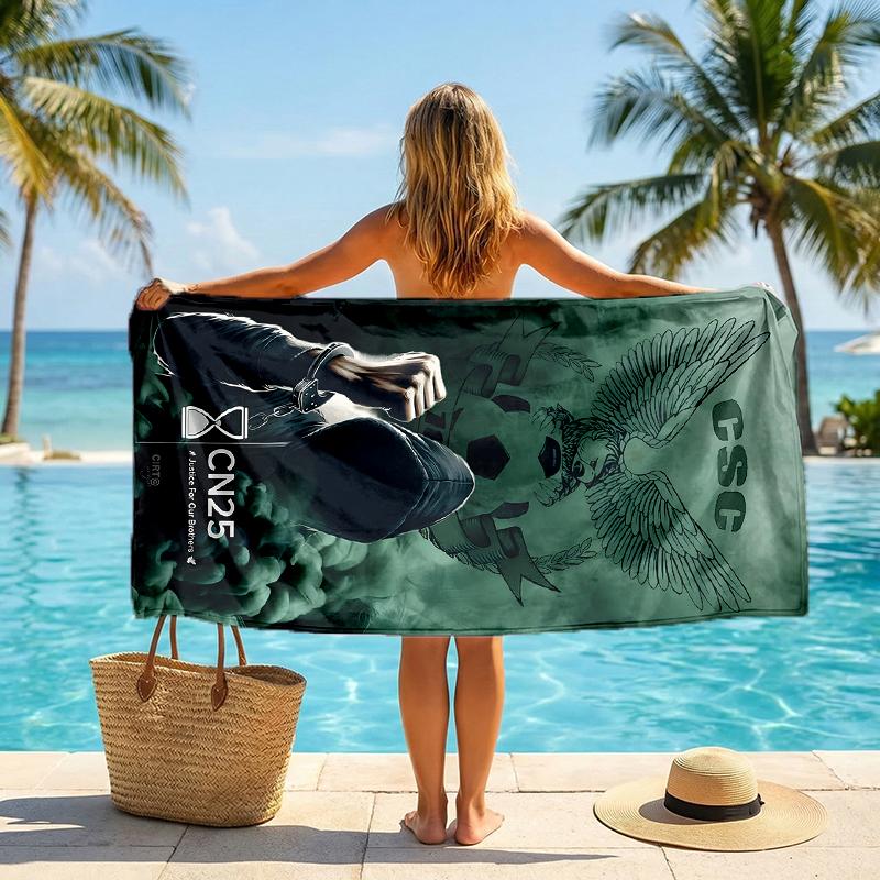 Csc Fashion Beach Towel: Ideal for Summer Adventures Soft, absorbent and quick drying suitable for swimming and bathing