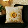 Retro Sunflower Pillowcase Luxury Sofa Cushion Atmosphere Decorative Pillow Cover For Homestay Bedhead Customizable Washable