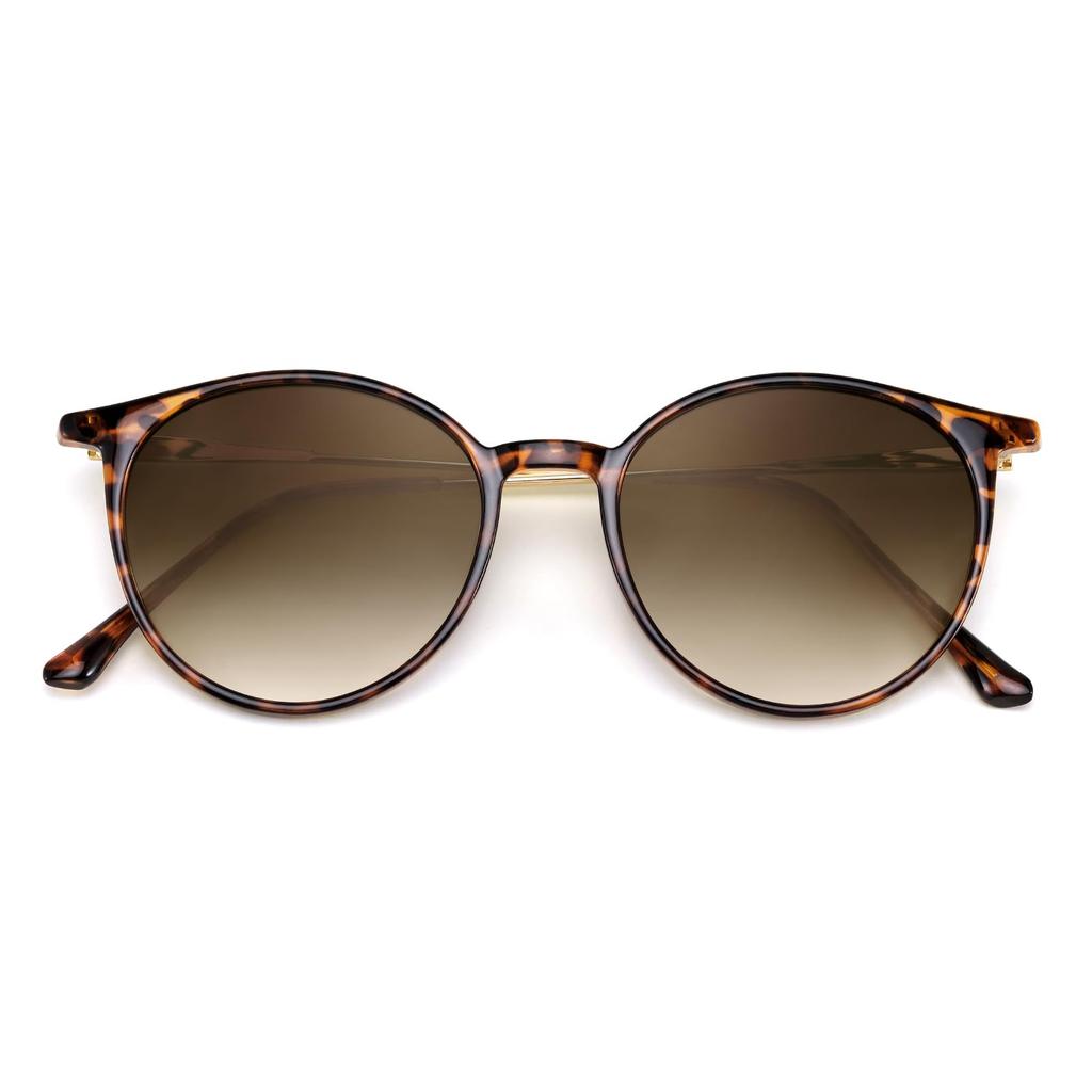 FEISEDY UV400 for and Boston B1157 Sunglasses, Protection, Round, Small, Stylish, Lightweight, Commuting, Travel, Driving, Men's Women's Style,