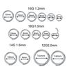 1PC Surgical Steel Hinged Clicker Segment Nose Rings Helix Cartilage Septum Hoop Daith Nariz Lip Ear Piercings Women Men Jewelry